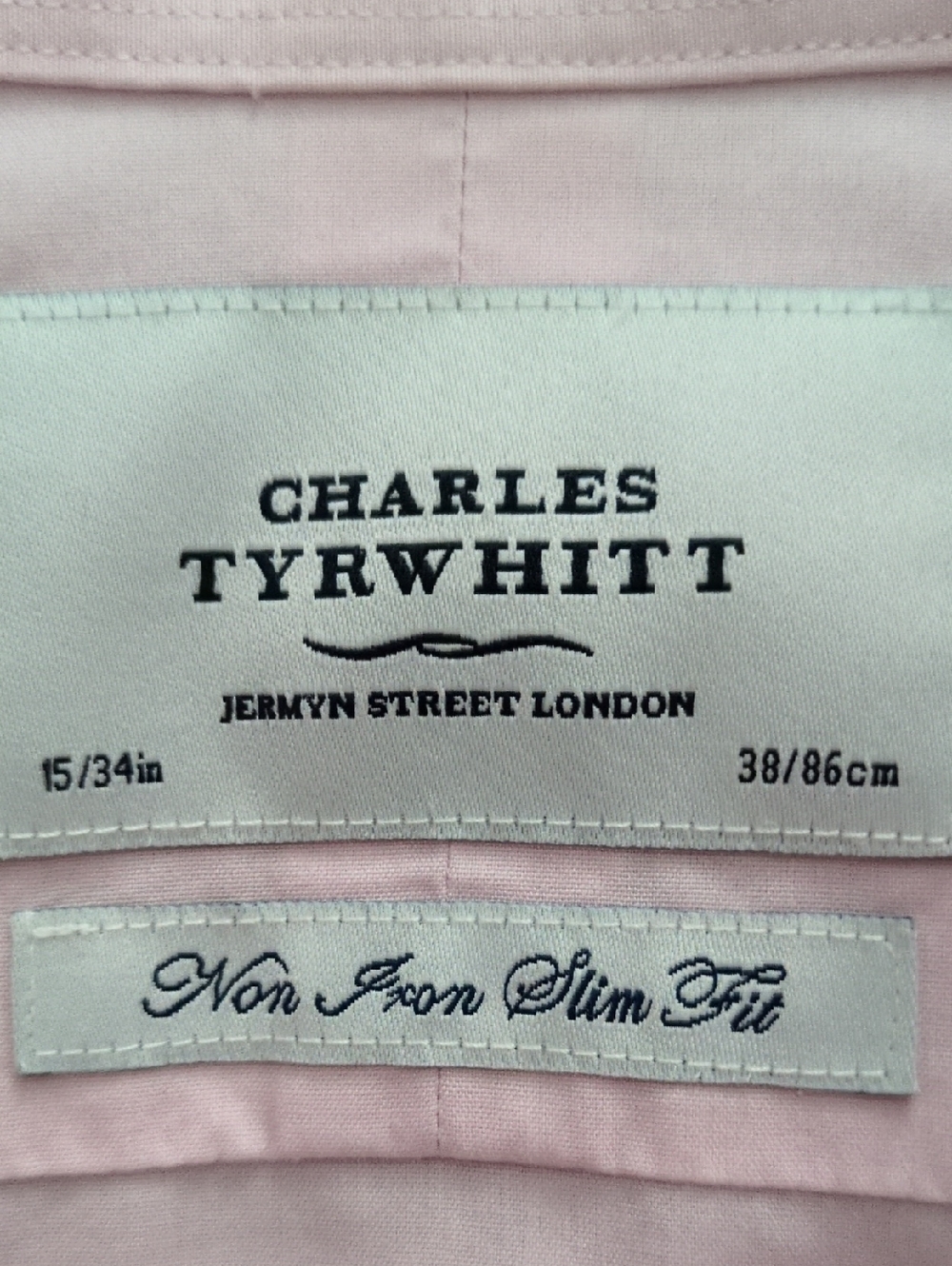 LOT Of Six 6 Charles Tyrwhitt Slim Fit Non Iron Dress Shirts 15/34 - Picture 8 of 9